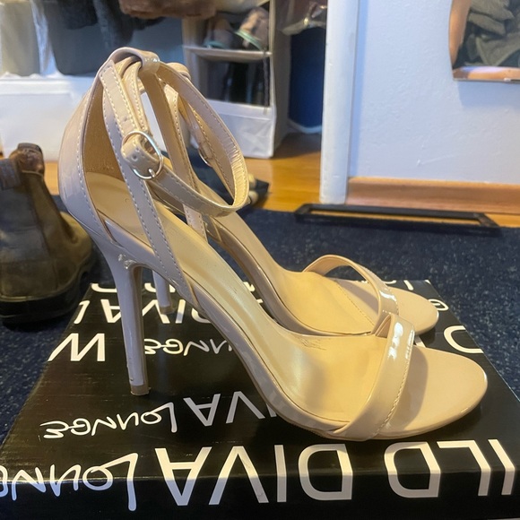 Nude Ankle Strap Heels - Picture 4 of 4